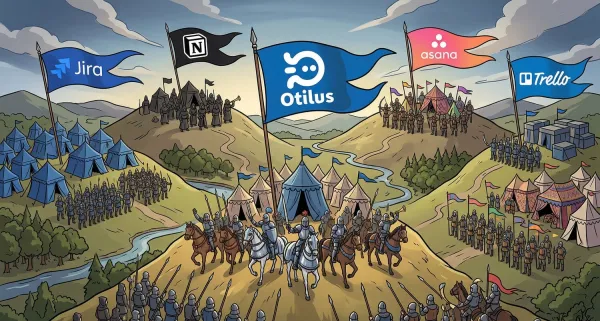 visuel Otilus vs Jira, Asana, Trello, Notion : quel outil de gestion de projet choisir ?