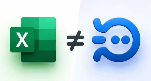 visuel Excel is not a project management tool