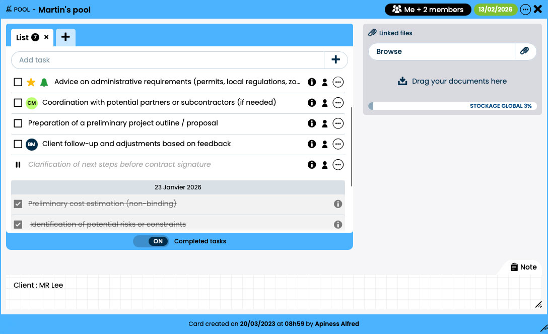 Otilus a gardé le meilleur de la méthode GTD (Getting Things Done) et de la matrice d’Eisenhower, et les a combinés au sein d’un même outil.