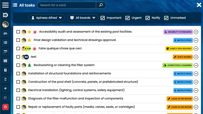 Dans le menu « Mes tâches » d’Otilus, retrouvez toutes vos tâches priorisées, quel que soit leur projet d’origine.