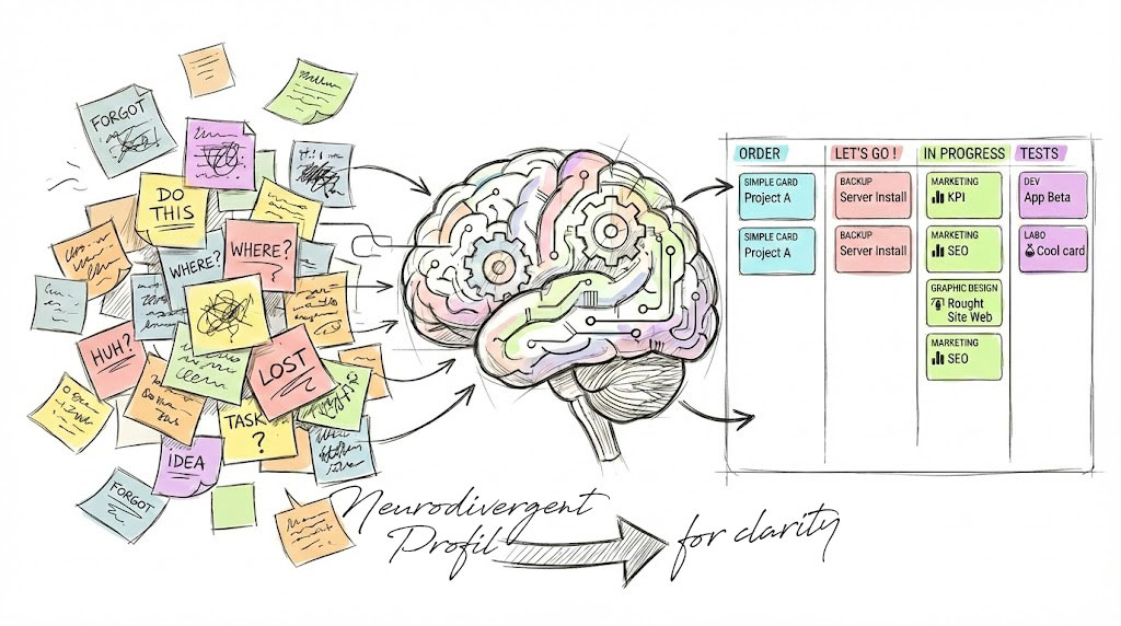 Otilus was designed with neurodivergent users in mind, including people with ADHD or ASD.