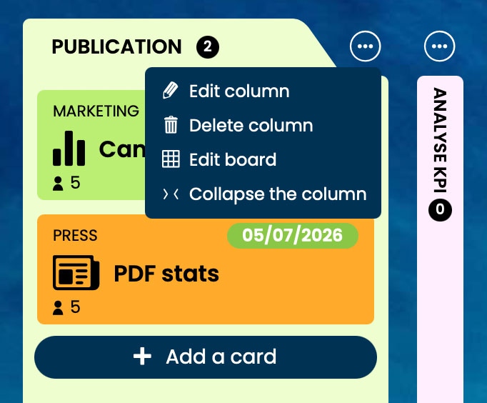Collapsible columns in Otilus